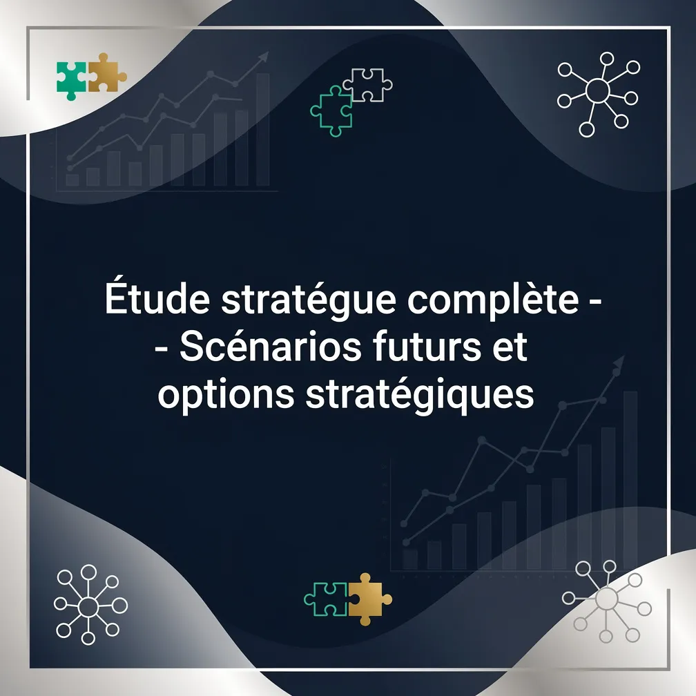 Étude stratégique complète - Scénarios futurs et options stratégiques